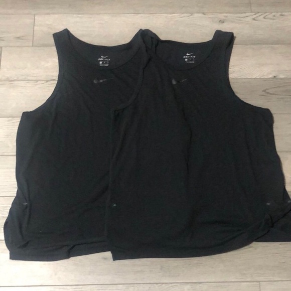 Nike dri fit basketball runner tank tops xl 2 pair - Picture 1 of 9